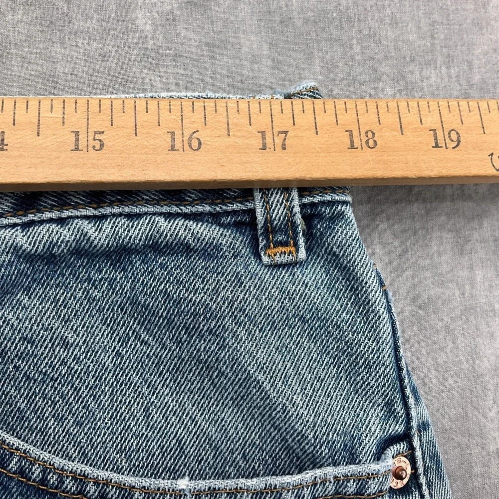 Levis 550 Jeans Men 34W 30L Blue Fade Relaxed Black Bat Wing‎ Flaws VTG USA